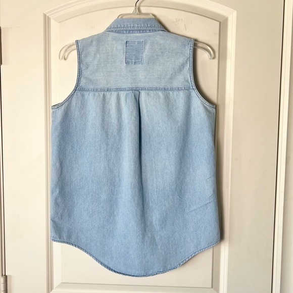 Vintage Denim USA Sleeveless button up - Picture 5 of 6